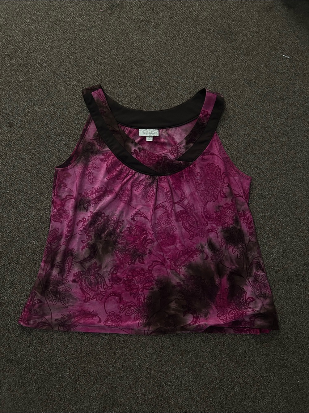 y2k. Pink and brown tank
